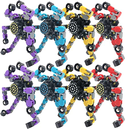 Photo 1 of 8Pack Fingertip Gyro Fidget Spinner, DIY Deformable Chain Links Fingertip Spinning Robot for Adult and Child
Brand: WQFXYZ