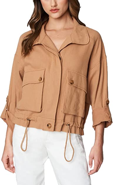 Photo 1 of [BLANKNYC] womens Luxury Clothing Utility Parka Jacket Coat With Pockets, Size Small
