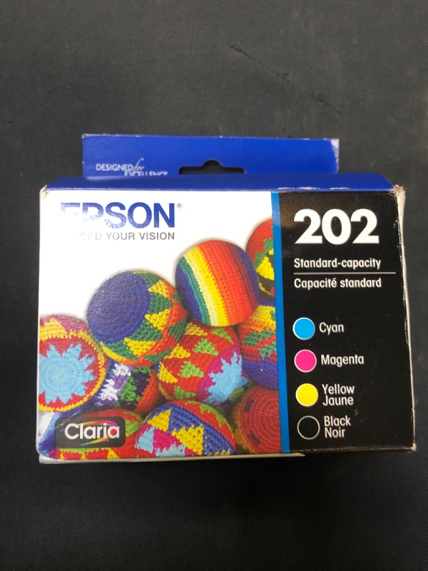 Photo 2 of Epson T202 Black/Cyan/Magenta/Yellow Standard Yield Ink Cartridge, 4/Pack (T202120-BCS)