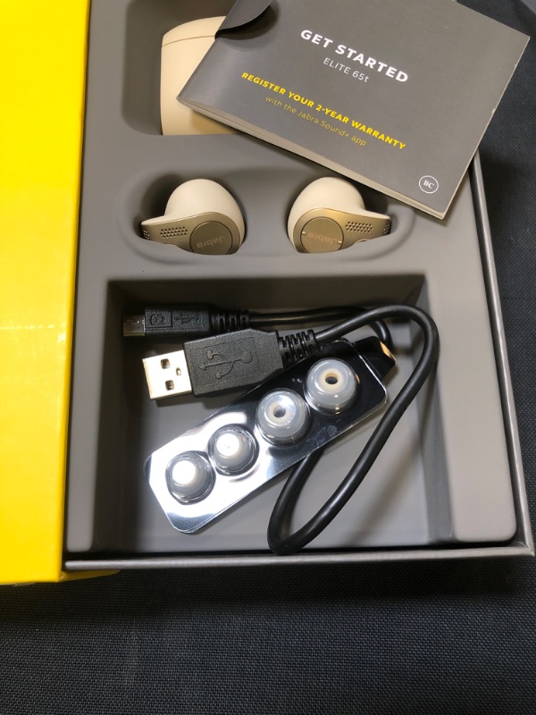 Photo 5 of Jabra Elite 65T Wireless Bluetooth Earbuds with Elexa(Gold Beige)