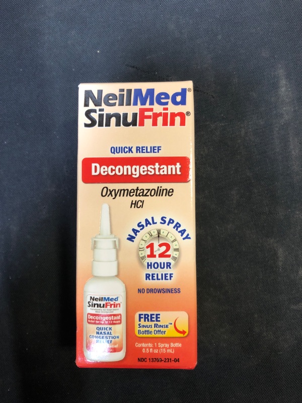 Photo 2 of NeilMed SinuFrin Decongestant Spray - .5 fl oz EXP 20.2025