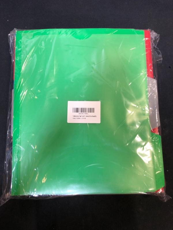 Photo 2 of Tashkummy 12-Pack Fasteners Plastic Classification Folders: Letter Size,0.8 inches Expansion,1/3-Cut Tabs,File Folder with 3.15 inches Fasteners,4 Color-Including Red,Black,Blue,and Green.,2022A
