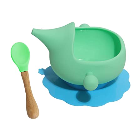 Photo 1 of Dadious Baby Bowls with Suction Silicone?BPA Free?Removable Silicone Suction Cup?Suitable for 4,6-16 Months Old Infant Bowl?and More?Green?
