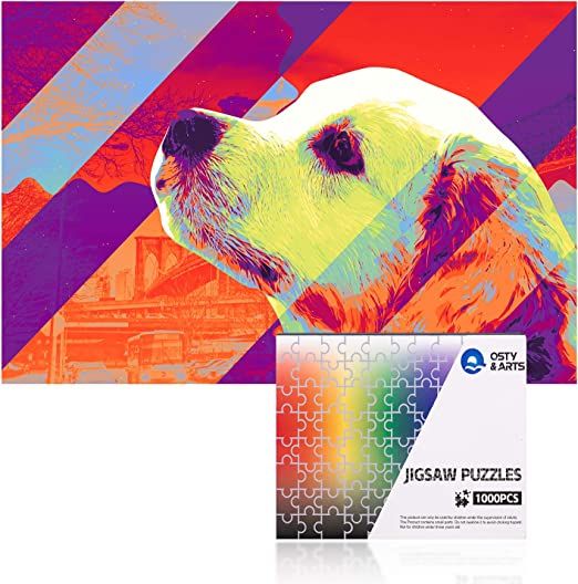 Photo 1 of Jigsaw Puzzles 1000 Pieces for Adults Large Puzzle Games Adult Puzzles - Golden Retriever Puzzles,Prime,Artwork for Home Decoration,Office Wall Decoration Painting,Gifts…
