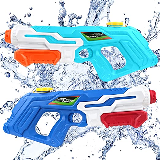 Photo 1 of 2 Pack Water Gun Pool Toys for Kids Squirt Guns Kids Toys Water Blaster for Adults Boys Girls Summer Swimming Pool Toys Beach Party Backyard Outdoor Water Games
