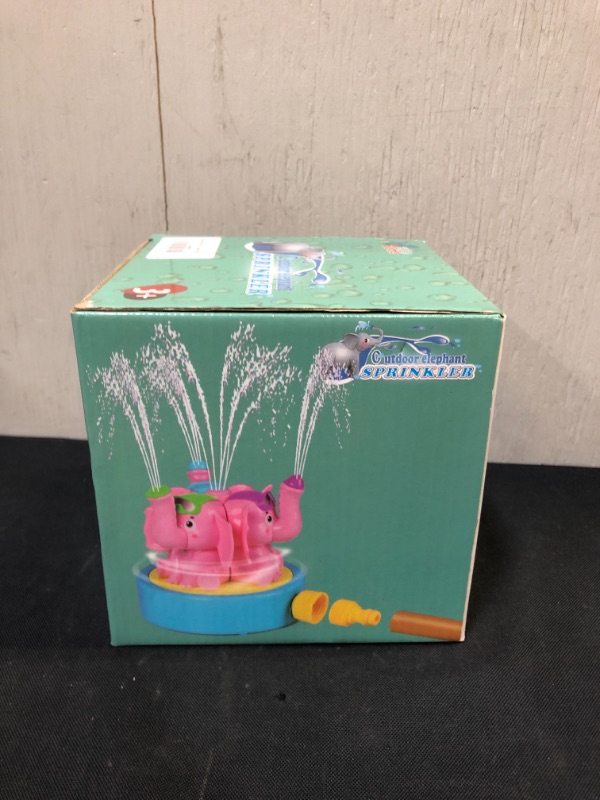 Photo 2 of Biggold Sprinkler for Kids, Kids Toddler Summer Water Sprinkler Toy for Yard Elephant Wiggle Sprayer Compatible with 3/4in Garden Hose
