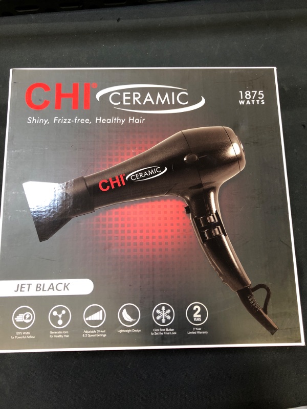 Photo 2 of CHI Ceramic Hair Dryer in Black