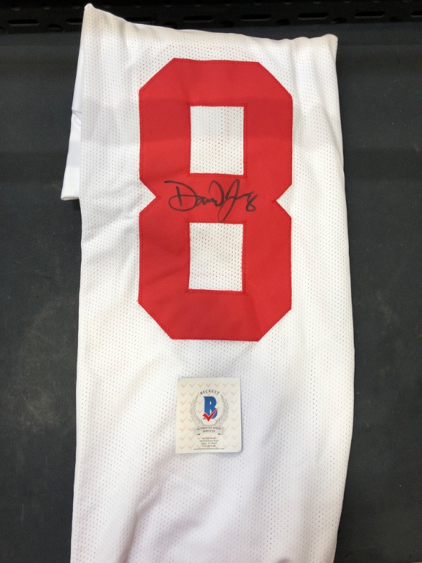 Photo 2 of Daniel Jones New York Giants Signed Autograph Custom Jersey White Beckett Witnessed Certified size xl
