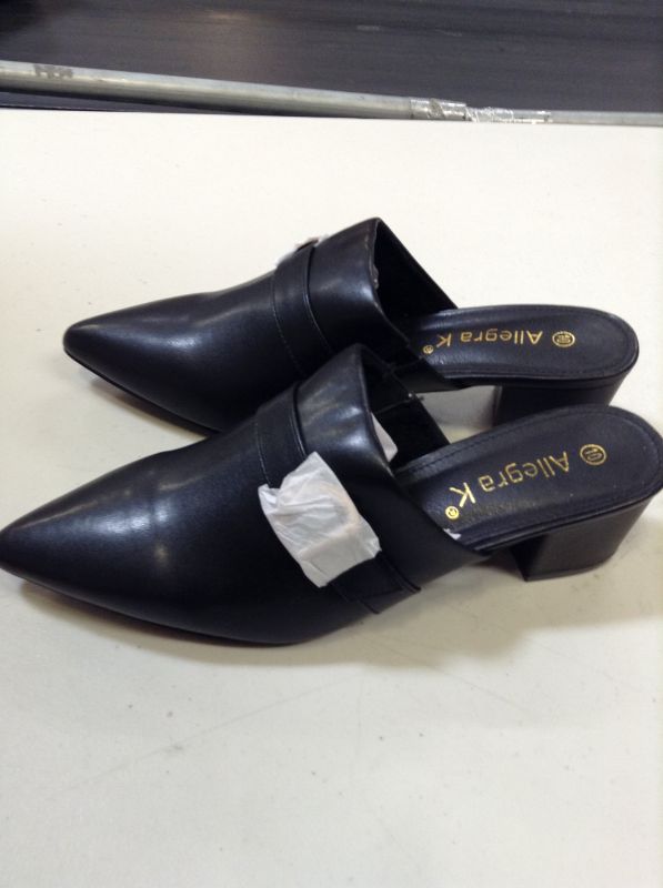 Photo 1 of Allegra K Women's Pointed Toe Slip on Block Heel Slide SIZE 10 
