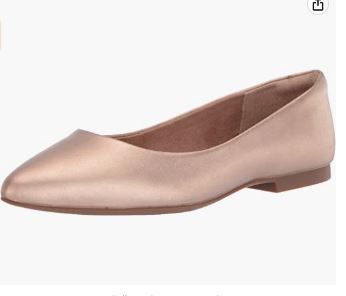 Photo 1 of Amazon Essentials Women's Pointed-Toe Ballet Flat SIZE 10 
