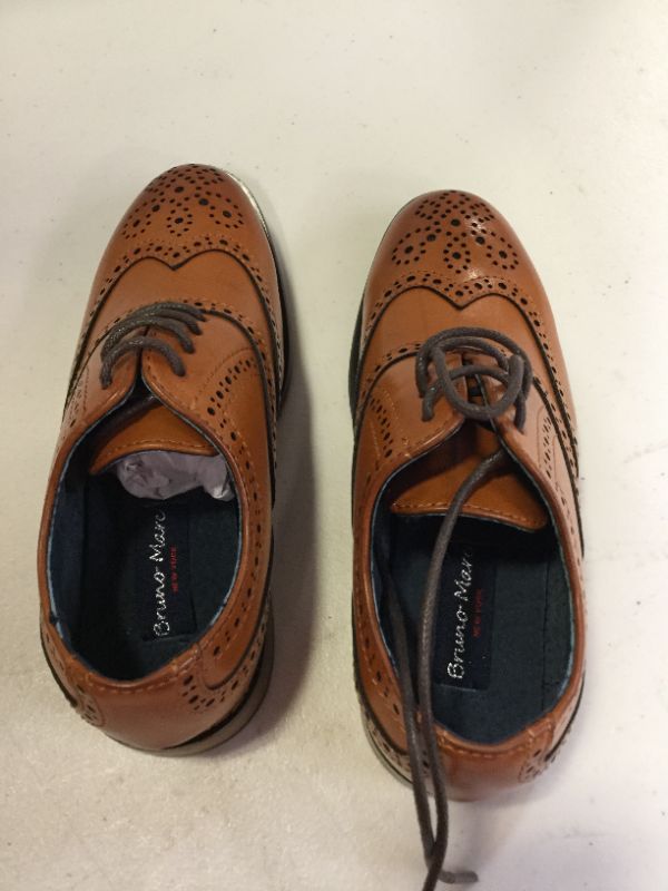 Photo 3 of Bruno Marc Boys Fashion Oxford Shoes Brown Size 12 - BOTTOM DIRTY -