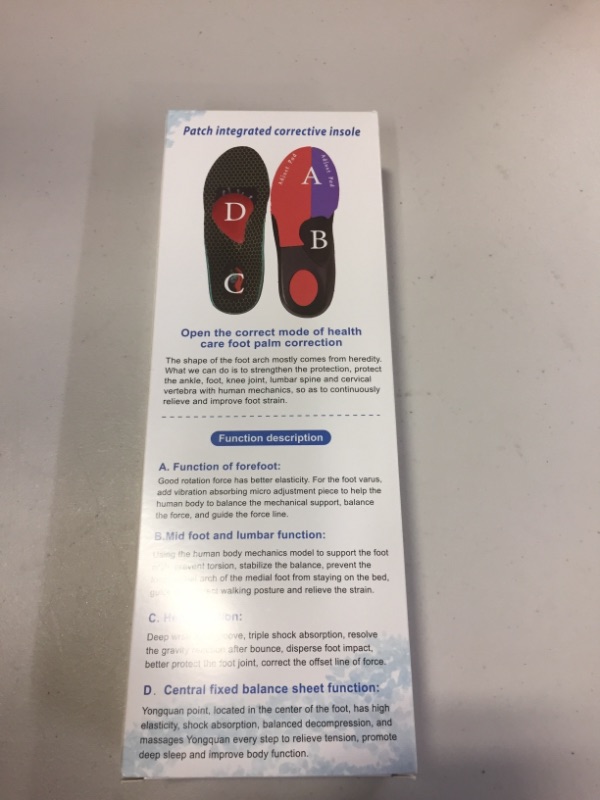 Photo 2 of Arch Support Insoles Men and Women Orthotic Inserts for Plantar Fasciitis with 8 Cushioning Pads for Adjustable Dynamic Support Performance Relieve Pronation Supination Insoles M10-11
