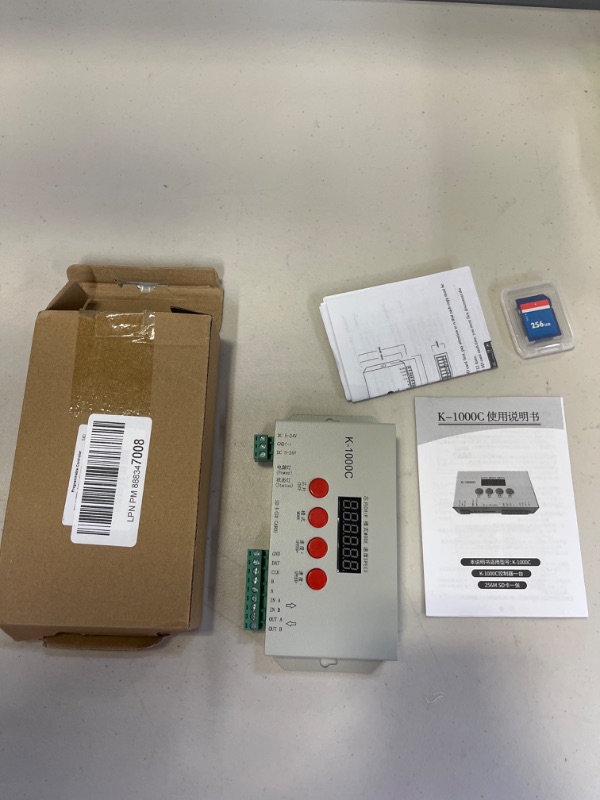 Photo 2 of BTF-LIGHTING K-1000C(T-1000S Updated) WS2812B APA102C SK6812 WS2811 WS2801 Led Strip 2048 Pixels Controller DC5-24V Addressable Programmable Controller with SD Card