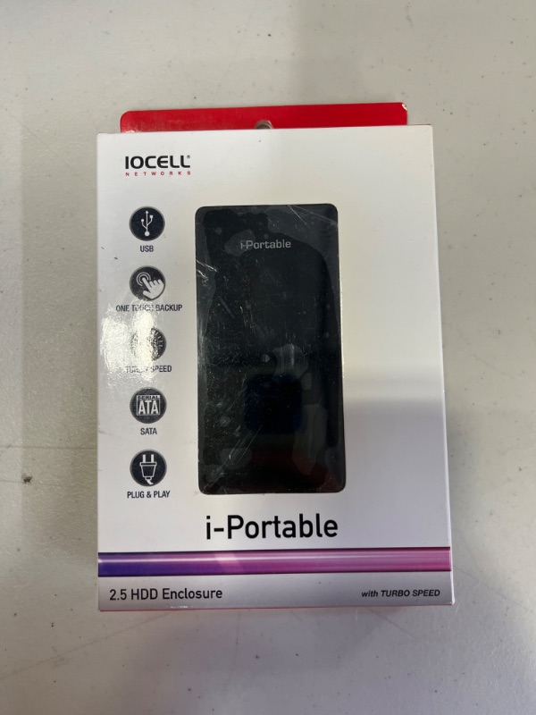 Photo 2 of IOCELL Networks USB 2.0 External Hard Drive Enclosure - i-251U2B
