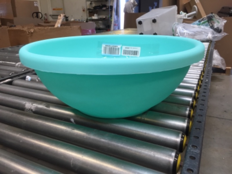 Photo 2 of 18" Round Plastic Garden Bowl - The HC Companies 20"x20"x7" in Teal Color
