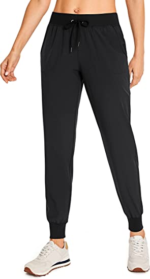 Photo 1 of CRZ YOGA Women's Lightweight Joggers Pants with Pockets Drawstring Workout Running Pants with Elastic Waist -- SIZE SMALL 
