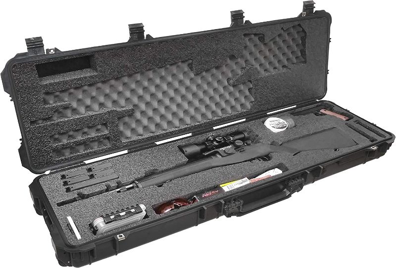 Photo 1 of Case Club Springfield M1A Pre-Cut Waterproof Rifle Case with Accessory Box and Silica Gel to Help Prevent Gun Rust (Gen 2)
