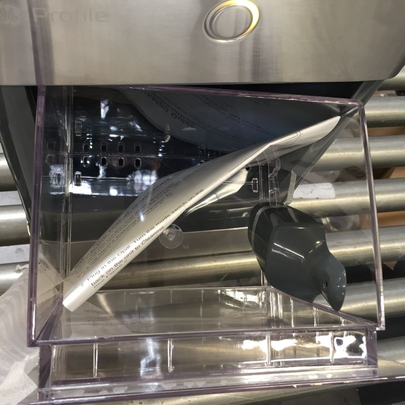 Photo 1 of GE Profile Opal | Countertop Nugget Ice Maker with Side Tank | Portable Ice Machine Makes up to 24 lbs. of Ice Per Day | Stainless Steel Finish
