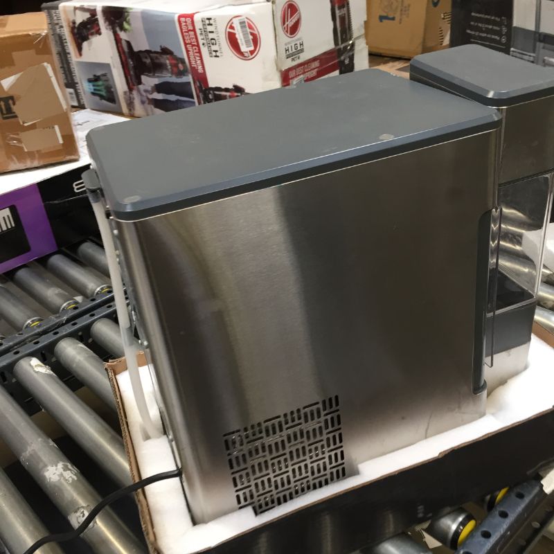 Photo 5 of GE Profile Opal | Countertop Nugget Ice Maker with Side Tank | Portable Ice Machine Makes up to 24 lbs. of Ice Per Day | Stainless Steel Finish
