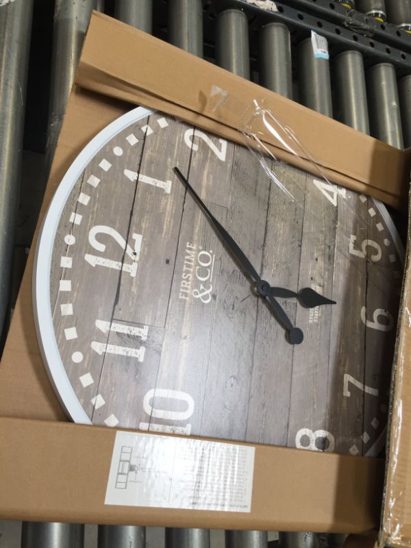 Photo 3 of FirsTime Co. 20 Arlo Gray Wall Clock, Light
