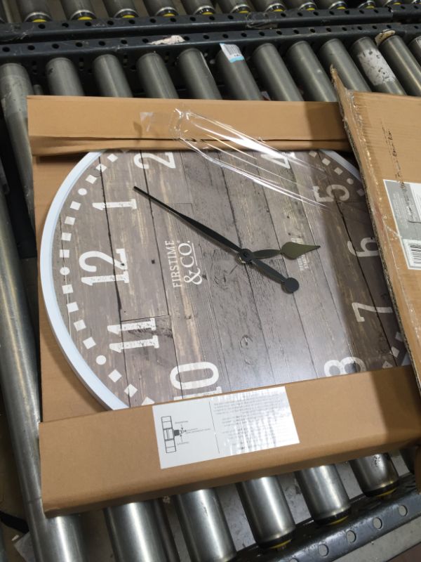 Photo 2 of FirsTime Co. 20 Arlo Gray Wall Clock, Light