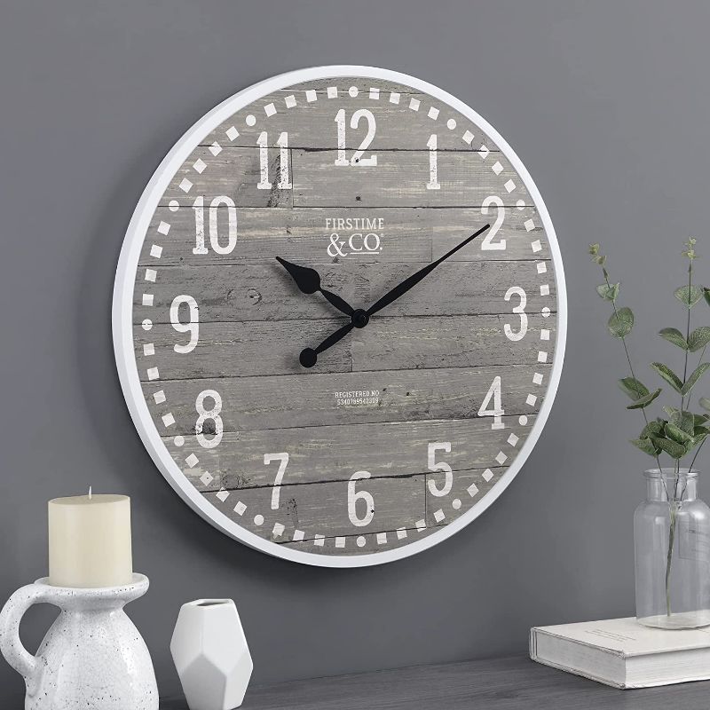 Photo 1 of FirsTime Co. 20 Arlo Gray Wall Clock, Light