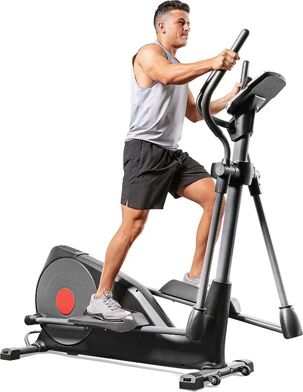 Photo 1 of Sunny Health & Fitness Pre-Programmed Elliptical Trainer - SF-E320001, black-----USED AND MISSING PARTS --------SALE FOR PARTS ONLY 
