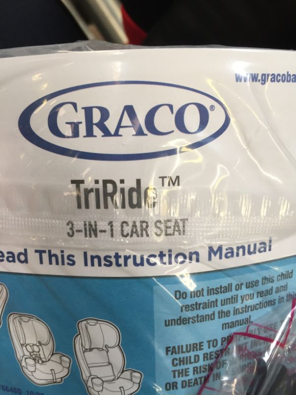 Photo 5 of GRACO TRIDERIDE 3 IN 1 CAR SEAT----IS NEW BUT NOT IN THE BOX 