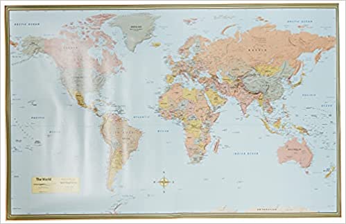 Photo 1 of  World Map Poster (32 x 50 inches) - Laminated: - a QuickStudy Reference Poster – May 31, 2013
