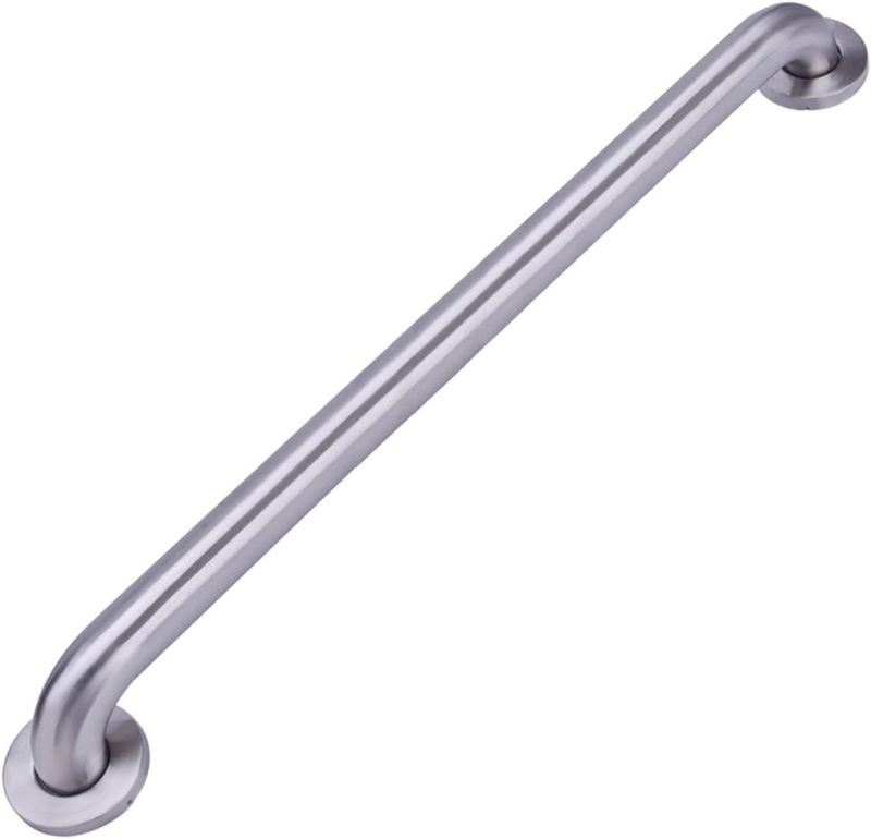 Photo 1 of Amazon Basics Grab Bar, 36-Inch, Stainless Steel ----------missing some hardware 
