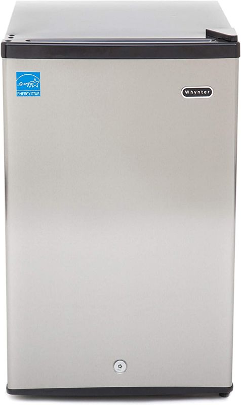 Photo 1 of Whynter CUF-210SS Energy Star 2.1 cubic feet Upright Freezer Stainless Steel door with Security Lock with Reversible Door
