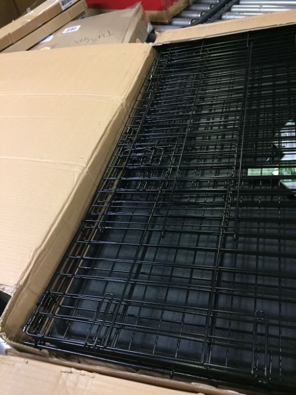 Photo 1 of MidWest Homes For Pets Double Door iCrate Metal Dog Crate, 42"-----THE CRATE IS SLIGHTLY BENT 