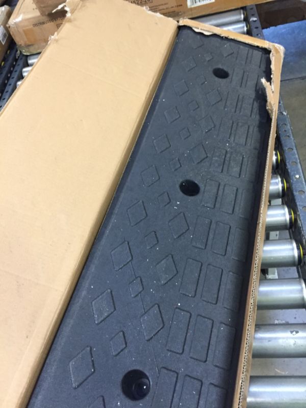 Photo 3 of HISIN 35.5" Loading Rubber Curb Ramp Heavy Duty Loading Rubber Dock Rubber Curb Ramps Car Slope Ramp 20Ton