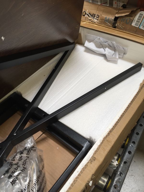 Photo 1 of AZL1 Life Concept Ashwood Sofa Side Console Table for Entryway?Imple Modern Design, Dark Oak 3
