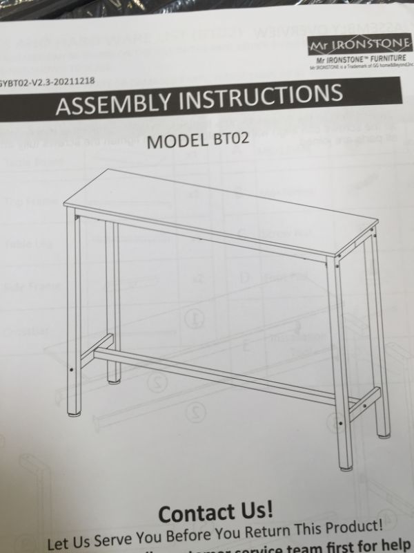 Photo 2 of BAR TABLE FOR PUB HEIGHT BT02