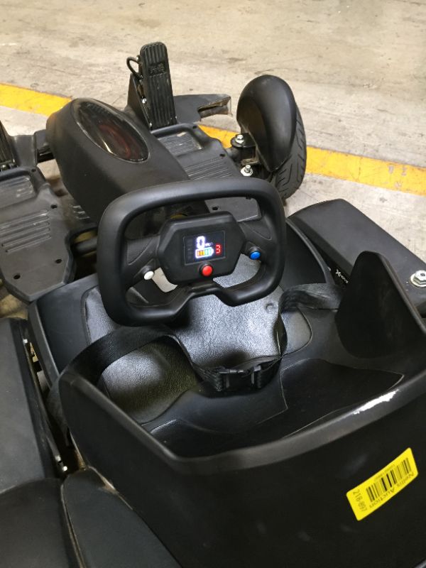 Photo 11 of Hover-1 Electric Go-Kart for Kids & Adults | 15MPH Top Speed, 330LBS Max Weight, 15.5MI Range, Dual Disk Brakes, Powerful 700W Motor, 3 Speed Modes, LCD Display------------used and missing parts needs work 
