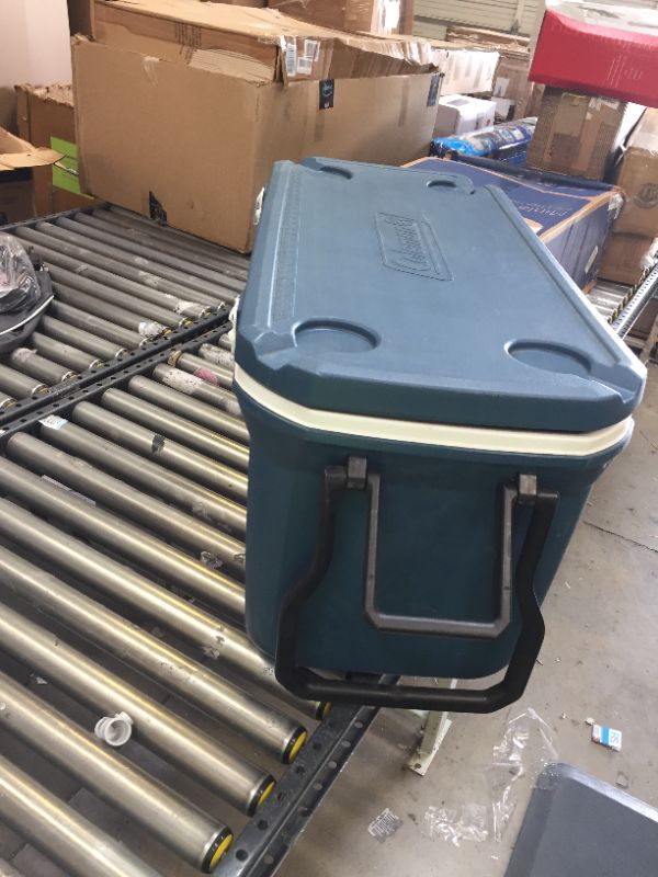 Photo 6 of Coleman Ice Chest | Coleman 316 Series Wheeled Hard Coolers---------used and missing a wheel 
