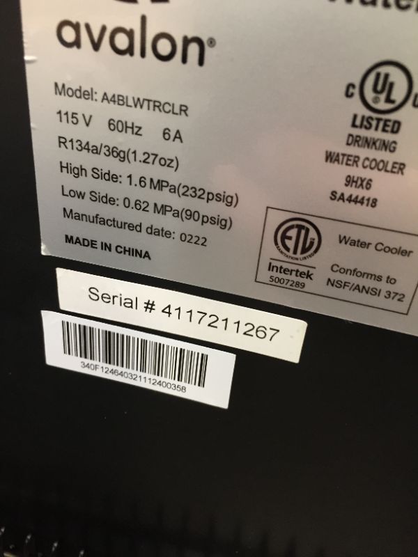 Photo 1 of Avalon 3 Temperature Water Cooler Dispenser