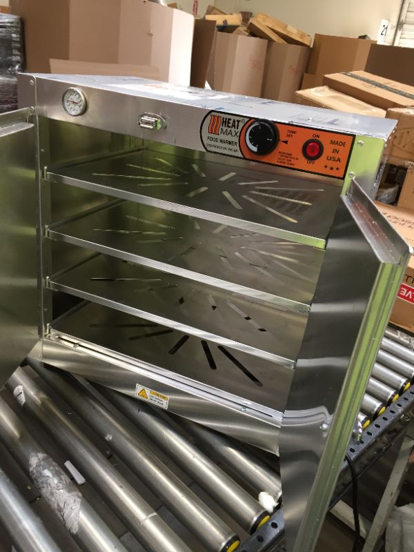 Photo 1 of HeatMax 251524 Catering and Events Food Warmer with Water Tray, for 4 Full Size 3.25" Disposable Catering pans -- MADE IN USA with service and support
