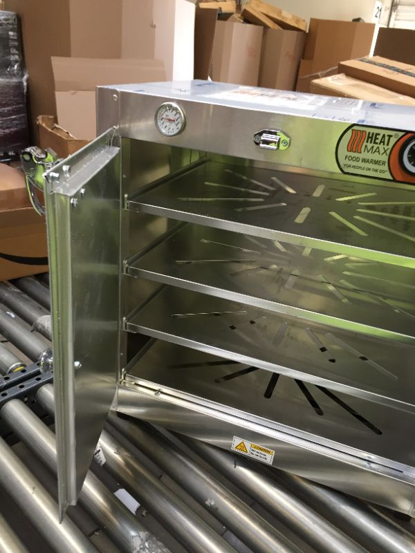 Photo 1 of HeatMax 251524 Catering and Events Food Warmer with Water Tray, for 4 Full Size 3.25" Disposable Catering pans -- MADE IN USA with service and support
