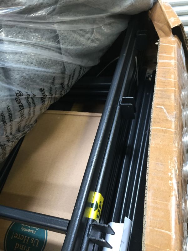Photo 7 of ZINUS 9 Inch Metal Smart Box Spring with Quick Assembly / Mattress Foundation / Strong Metal Frame / Easy Assembly, California King----sale for parts 
