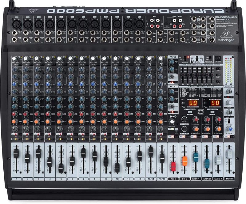 Photo 1 of Behringer Europower PMP6000 20-channel 1600W Powered Mixer
