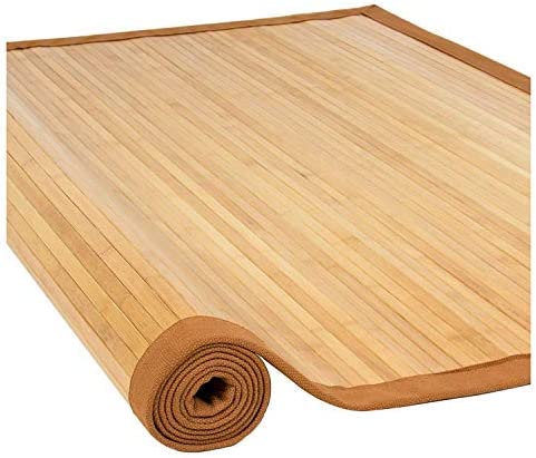 Photo 1 of Nisorpa Natural Bamboo Bathroom Mat Large Bamboo Area Rug Anti Slip Kitchen Floor Rug Eco-Friendly Bamboo Matting Carpet 28x79inch for Bedroom Living Room Kitchen
