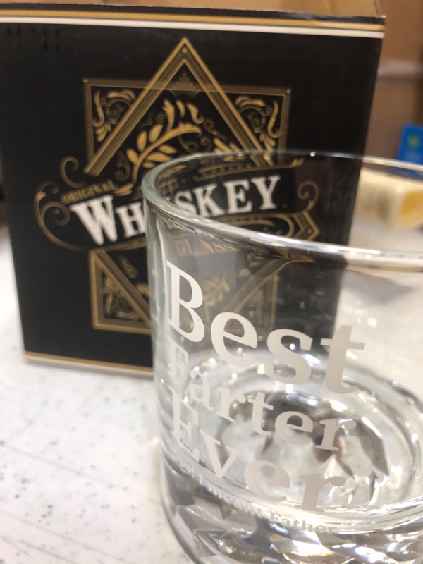 Photo 2 of Best Farter Ever Said I LOVE U, Gag Fathers Gifts for Dad, Funny Dad Birthday Gifts Ideas for Men Papa Husband Father Bourbon Whiskey Glass