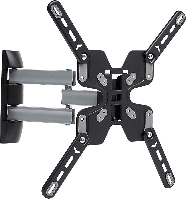Photo 1 of  Amazon Basics Triple Arm Full Motion Articulating TV Wall Mount, fits TVs 32-70 " up to 55lbs
