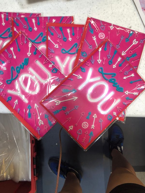 Photo 1 of 6 pack valentines day cards light up and sing what i like about you by the romantics
