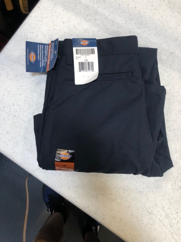 Photo 2 of Dickies Boys School Uniform Classic Fit Straight Leg Flat Front Pants, Sizes 4-20 Husky
16 kid