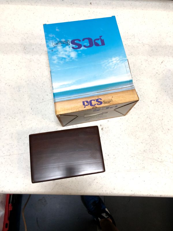 Photo 1 of PCS Cremation Urns for Ashes, Pet Memorial Funeral Urns Box,Wooden Decorative Urn for Dog Cat,Cremation Keepsake Burial Ash Box - S (6 x 4 x 2.75'')
