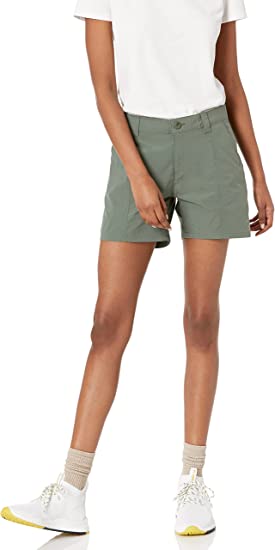 Photo 1 of Amazon Essentials Women's Stretch Woven 5 Inch Outdoor Hiking Shorts with Pockets
6