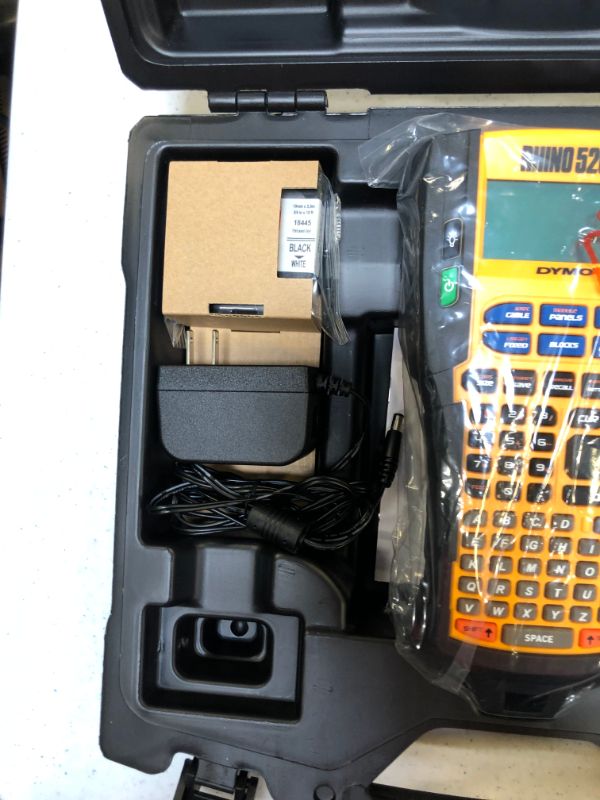 Photo 4 of ***BROKEN SCREEN***Dymo Industrial Rhino 5200 Label Maker Kit (1756589)